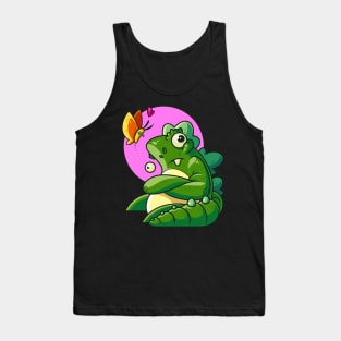 Unamused Godzilla Tank Top